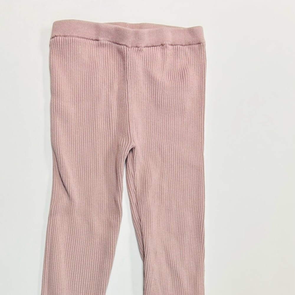 Jamie Kay Soft Mauve Ribbed Knit Leggings